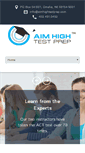 Mobile Screenshot of aimhightestprep.com